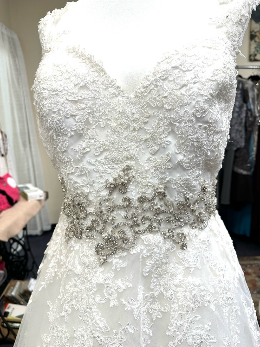 Essense of Australia Wedding gown-EXCELLENT CONDITION! Like new! - Picture 2 of 16
